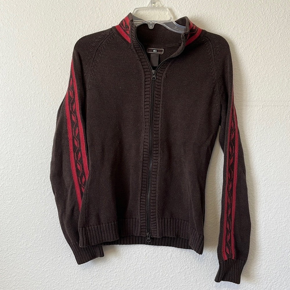 REI Women’s Medium Brown Sweater Zip Up